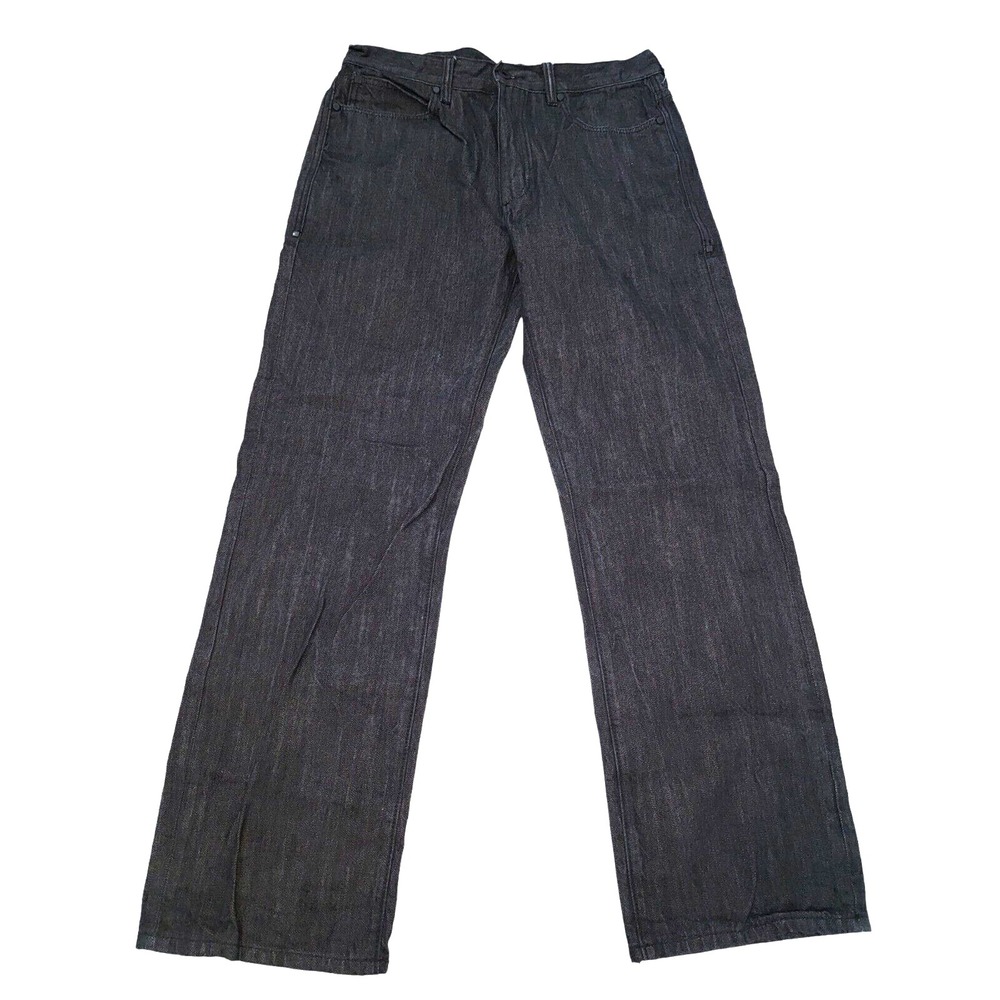 Sean John Hamilton Jeans Men's 34 W Black Wash Studded Hip Hop
